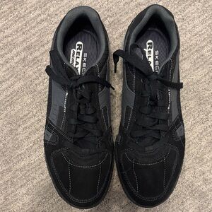 Skechers Men's Black and Gray Sneakers